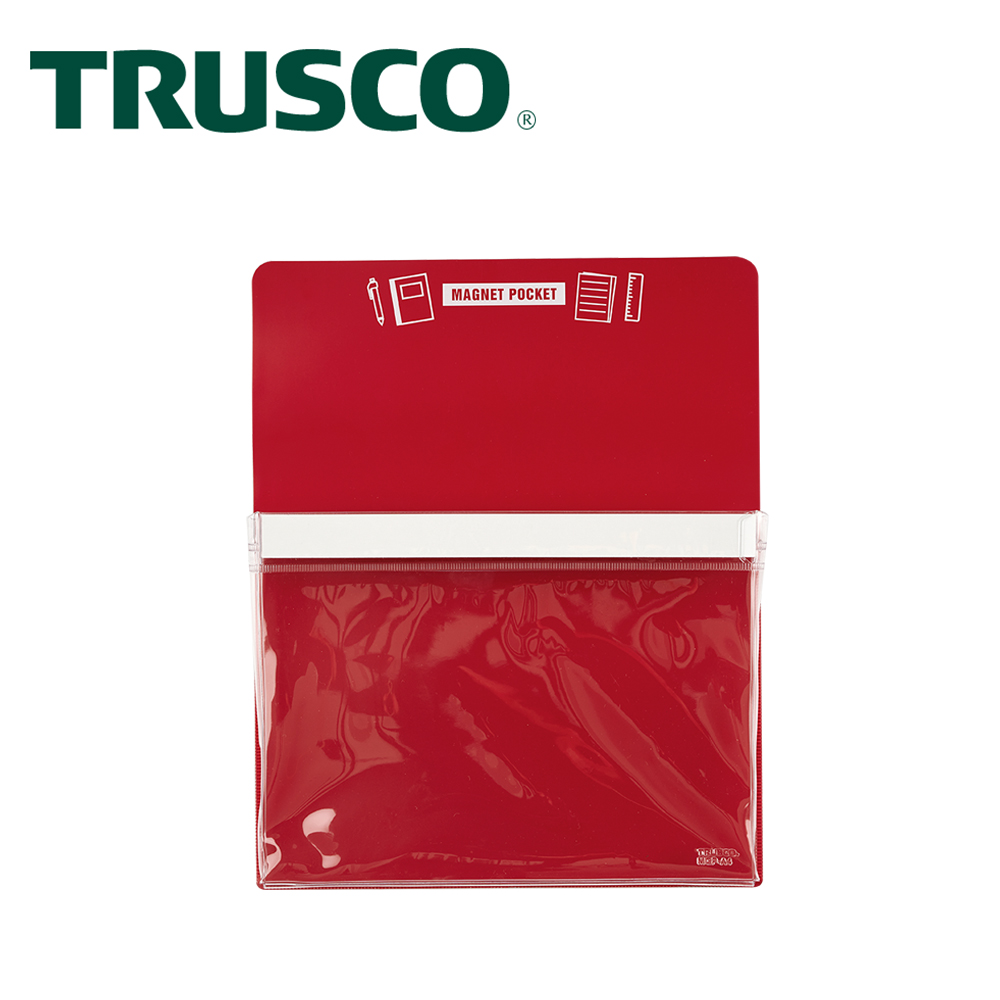 【Trusco】 磁性收納盒A6-紅