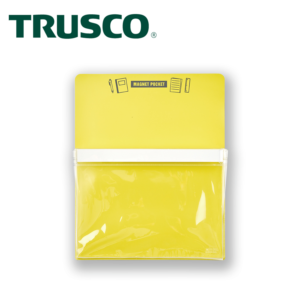 【Trusco】 磁性收納盒A6-黃