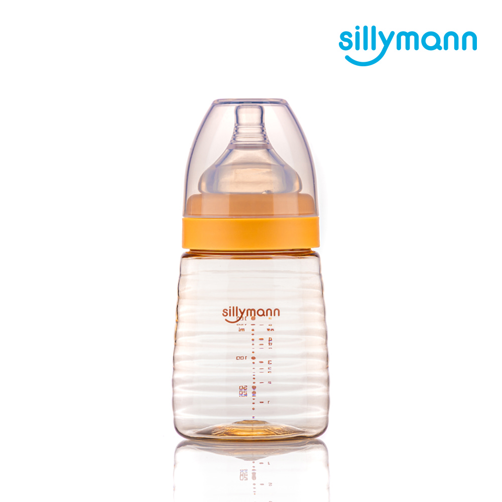 【韓國sillymann】寬口徑母乳實感 PPSU輕巧設計款蜂蜜奶瓶160ml