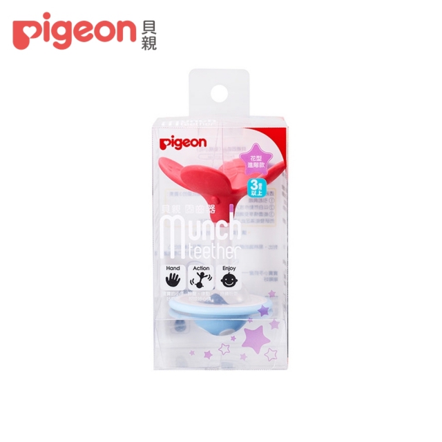 【Pigeon 貝親】 固齒器(蜜桃小花)