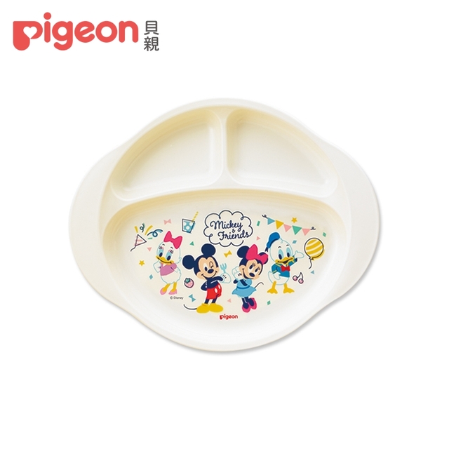 【Pigeon 貝親】迪士尼三格餐盤(米奇&米妮)