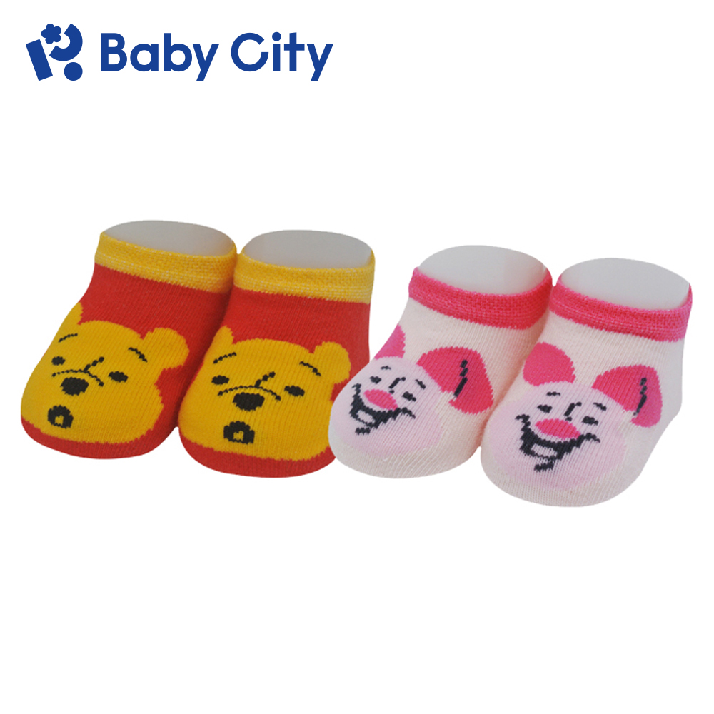 【Baby City娃娃城】迪士尼魔術隱型襪2雙入(維尼.小豬)