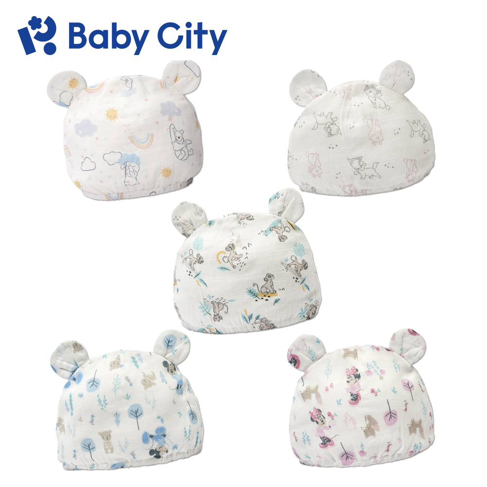 【Baby City 娃娃城】迪士尼紗布嬰兒帽(五款)