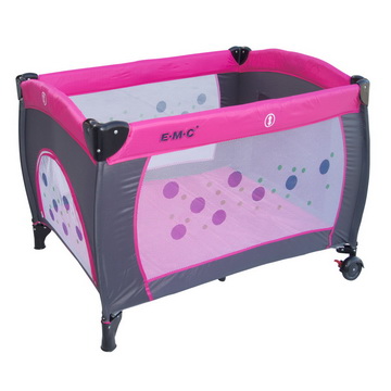 EMC嬰兒床(幸福紅)具遊戲功能!