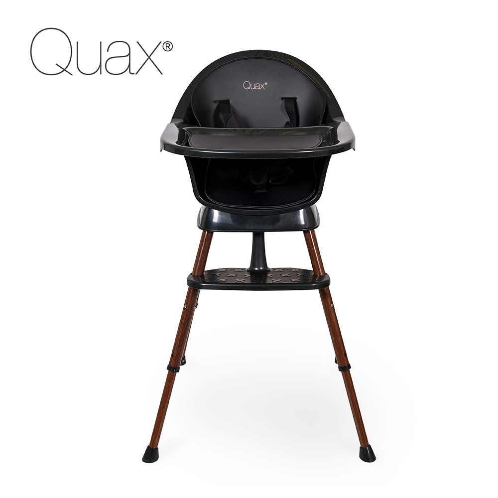 Quax LUXE比利時三階段可調式高腳餐椅-黑