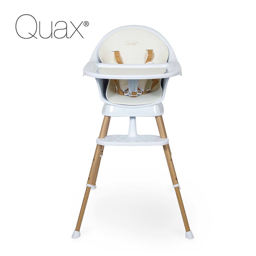 Quax LUXE比利時三階段可調式高腳餐椅-白