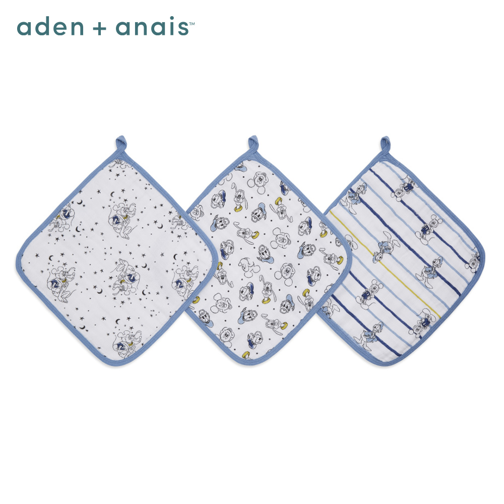 【Aden & Anais】方巾3入/星空米奇