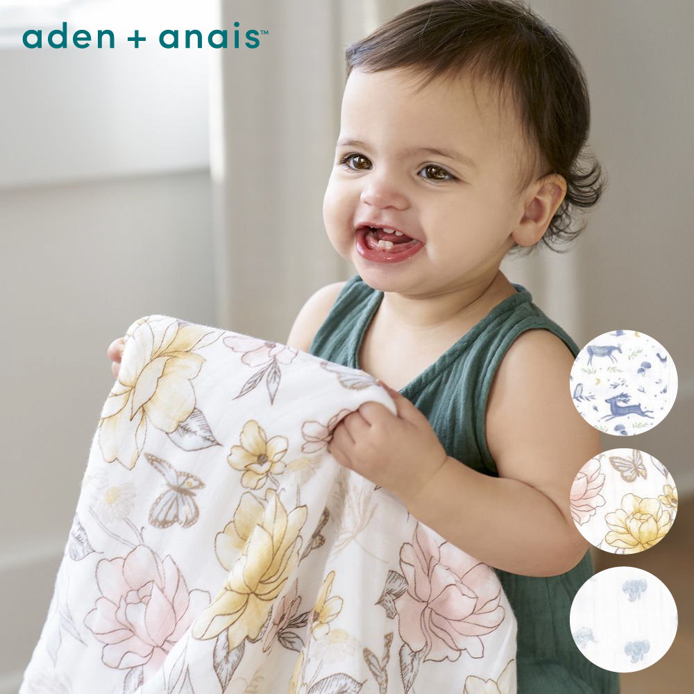 【Aden & Anais】有機棉舒適厚毯(3款)