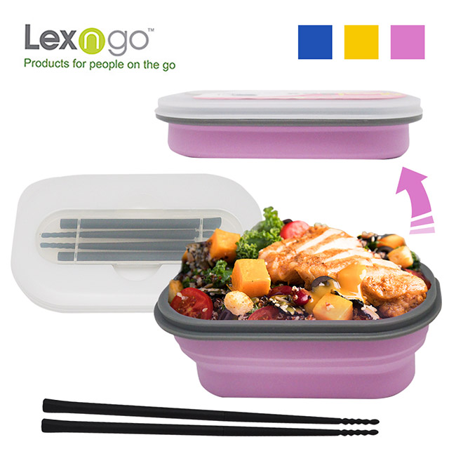 Lexngo可折疊餐盒筷子組