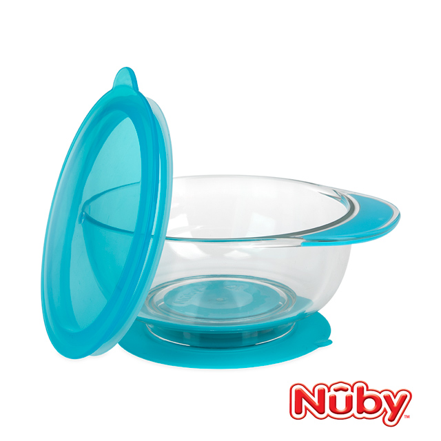 Nuby Tritan吸盤碗/藍