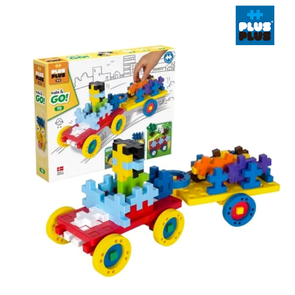 【++Plus-Plus 加加積木】BIG大顆粒-大積木車子70 pcs