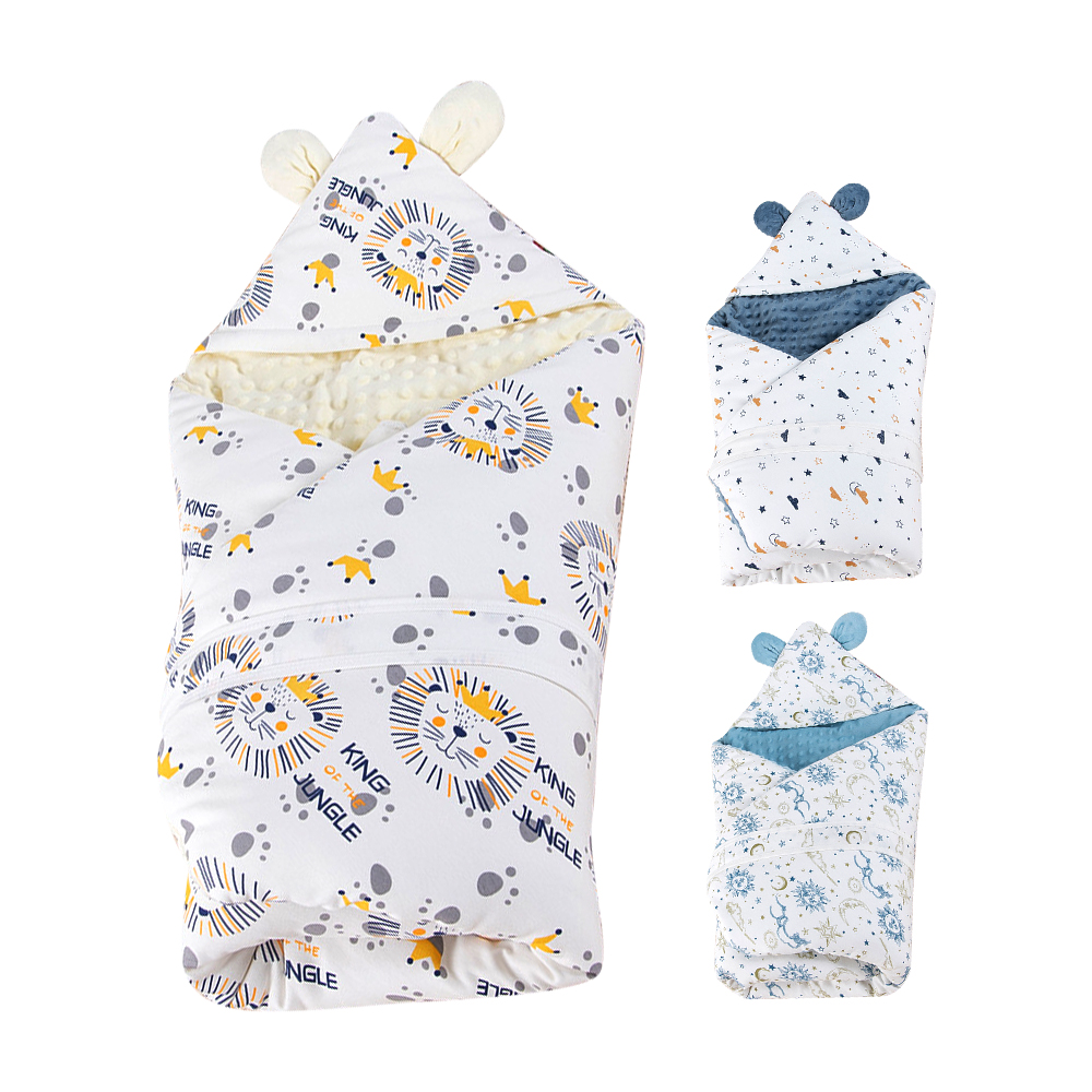 【Mesenfants】嬰兒包巾 加厚保暖寶寶蓋被毯 寒流必備加厚抱被 新生兒包巾