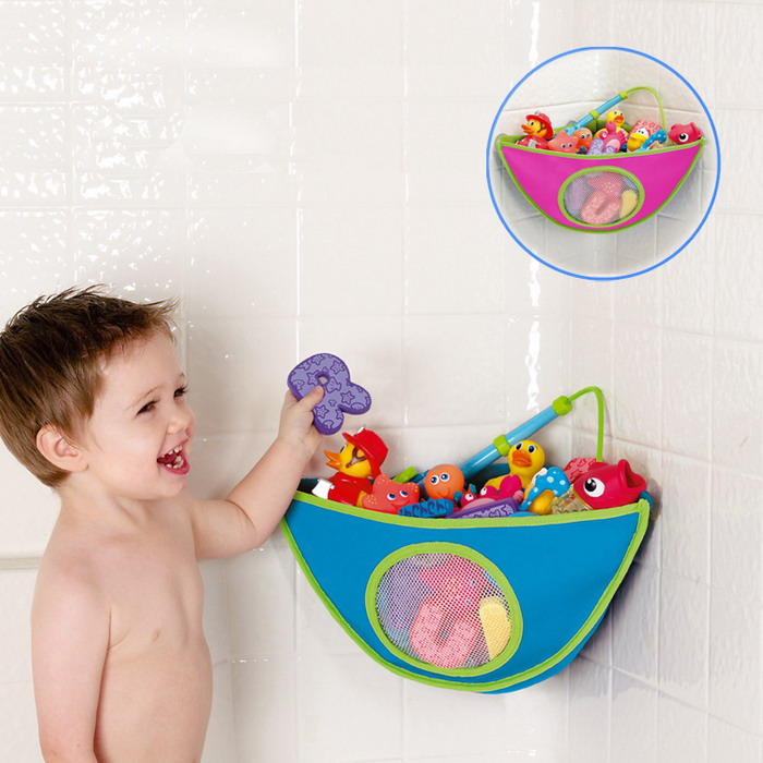 浴室洗澡玩具整理圓形網布收納袋