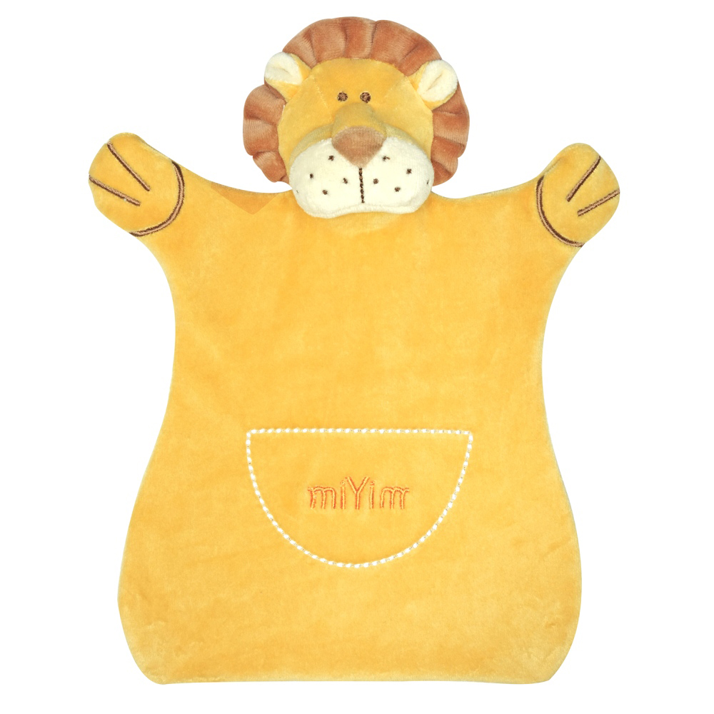 美國miYim有機棉 手偶安撫巾-里歐獅子