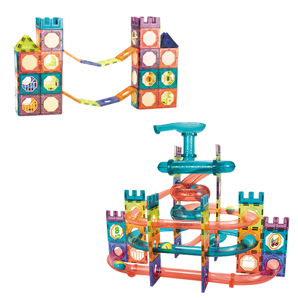 【Mesenfants】益智積木玩具 磁力滾珠軌道積木 益智玩具 磁鐵玩具