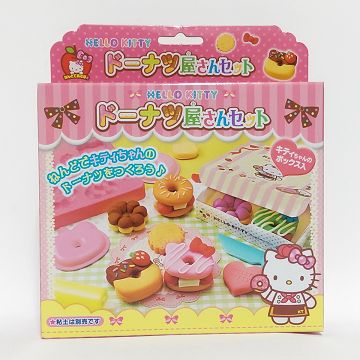 日本gincho黏土點心模型組- kitty甜甜圈