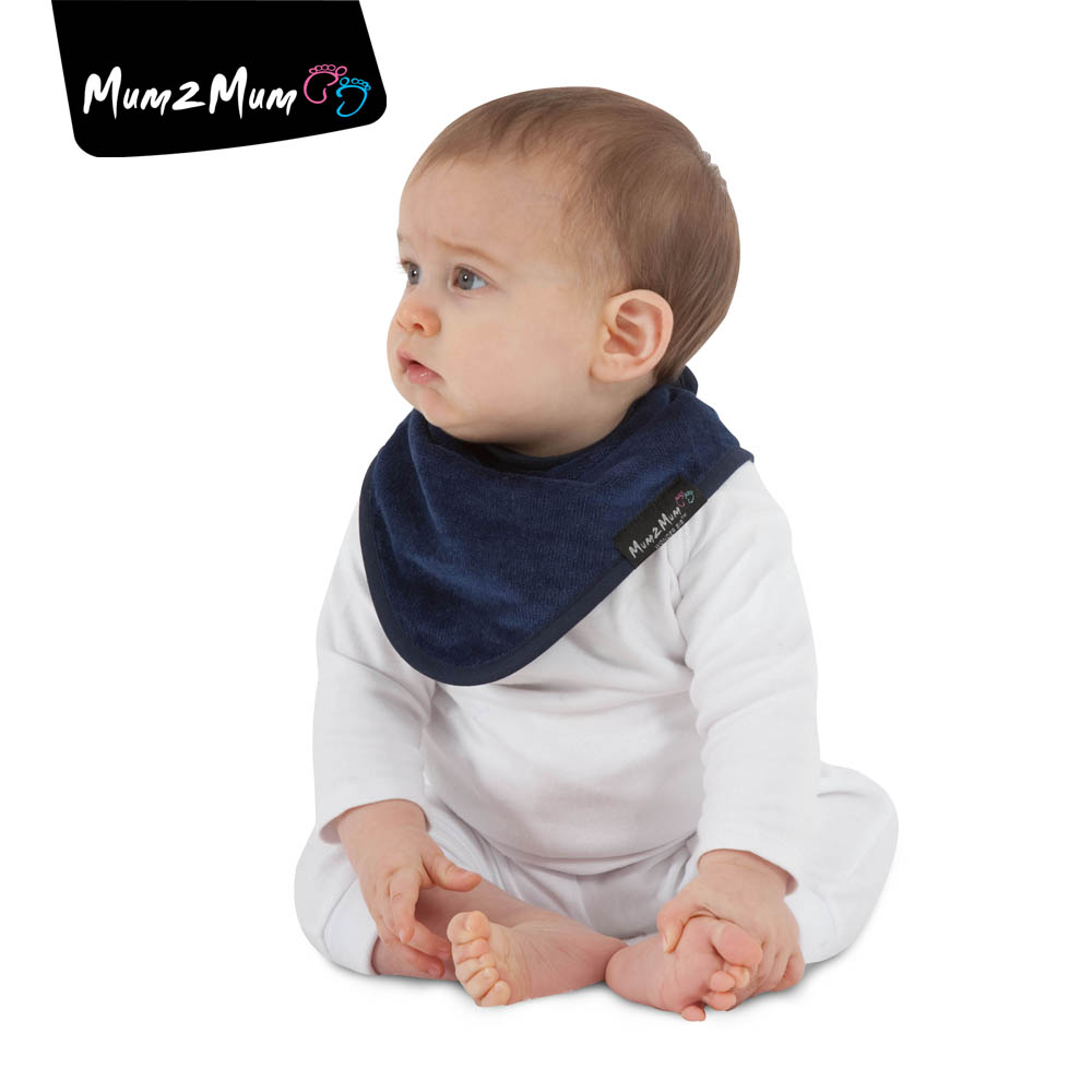 Mum 2 Mum 機能型神奇三角口水巾圍兜-深藍