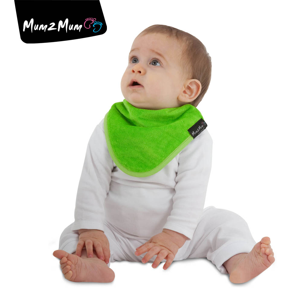 Mum 2 Mum 機能型神奇三角口水巾圍兜-萊姆綠