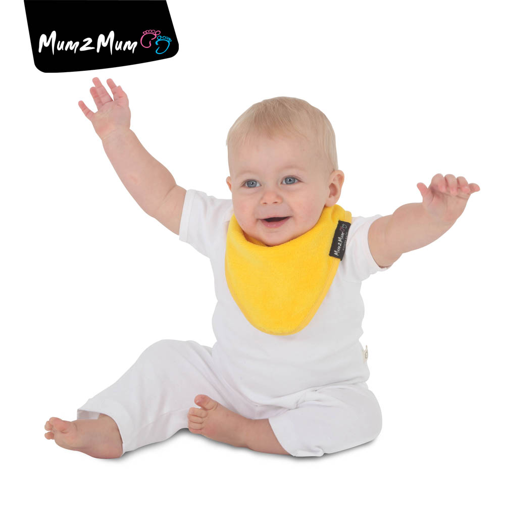 Mum 2 Mum 機能型神奇三角口水巾圍兜-黃
