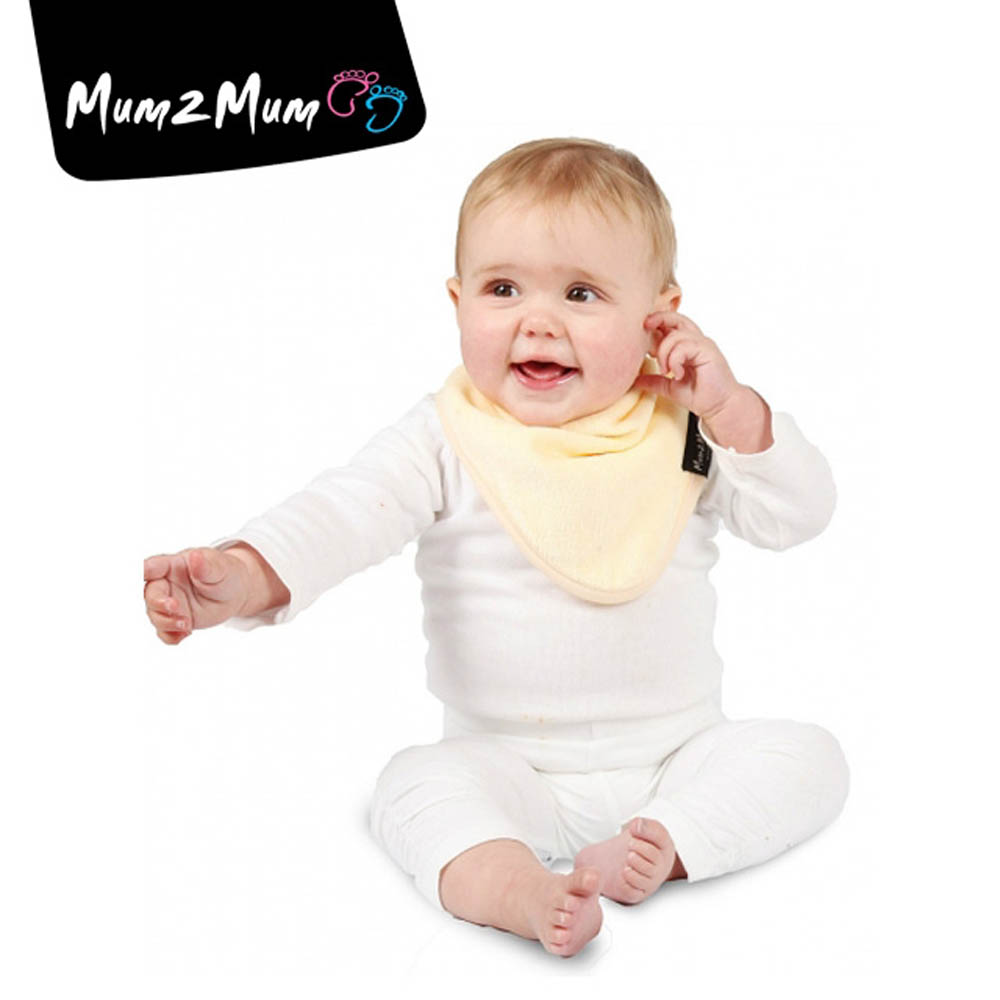 Mum 2 Mum 機能型神奇三角口水巾圍兜-檸檬黃