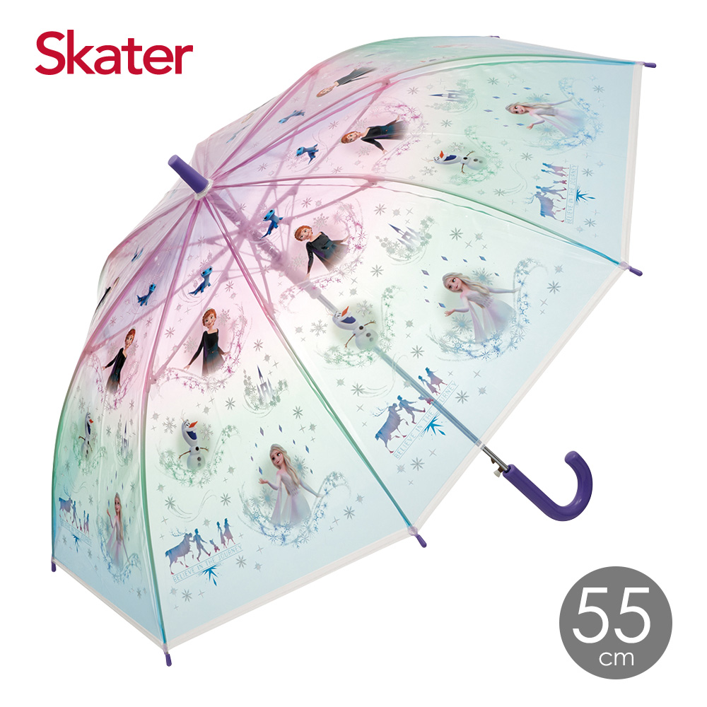 Skater透明雨傘(55cm)冰雪奇緣
