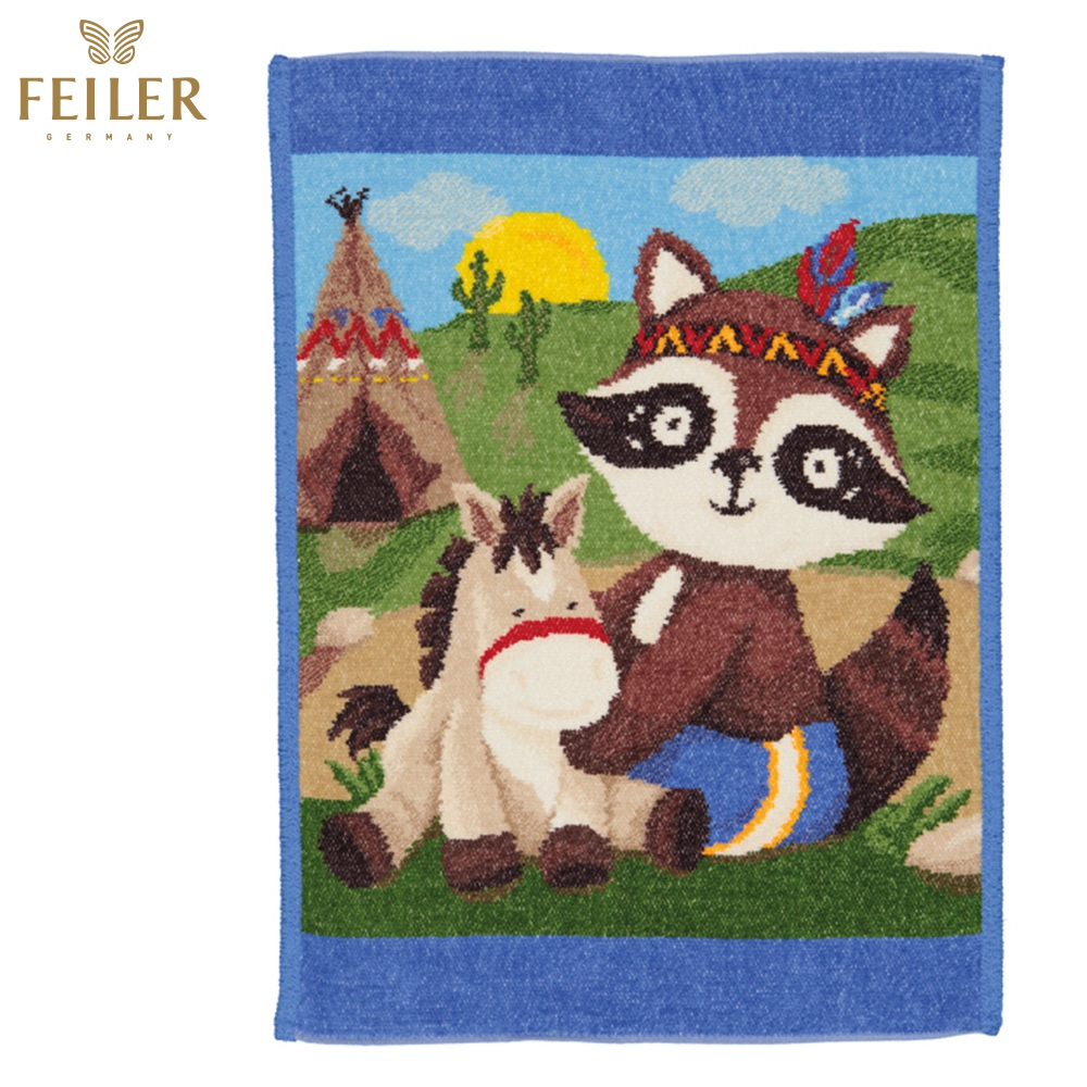 【Feiler】印第安熊方巾(25x25)