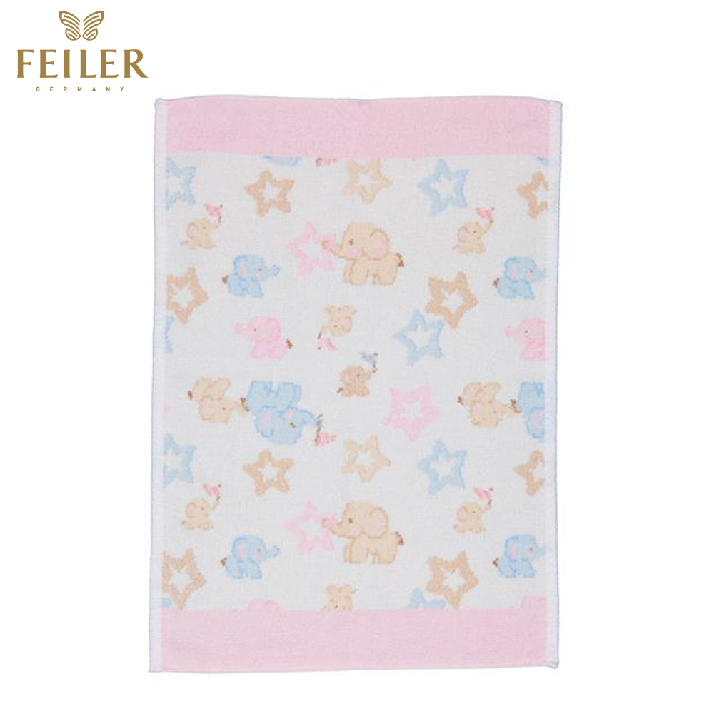 【Feiler】可愛大象毛巾(37x50)粉