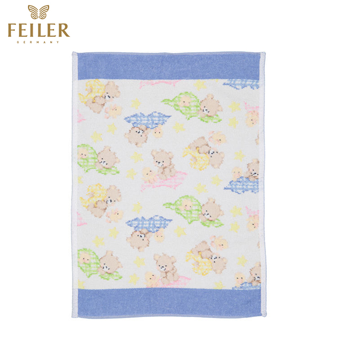 【Feiler】可愛泰迪毛巾(37x50)藍