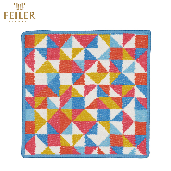 【Feiler】前衛三角面巾(30x30)橘