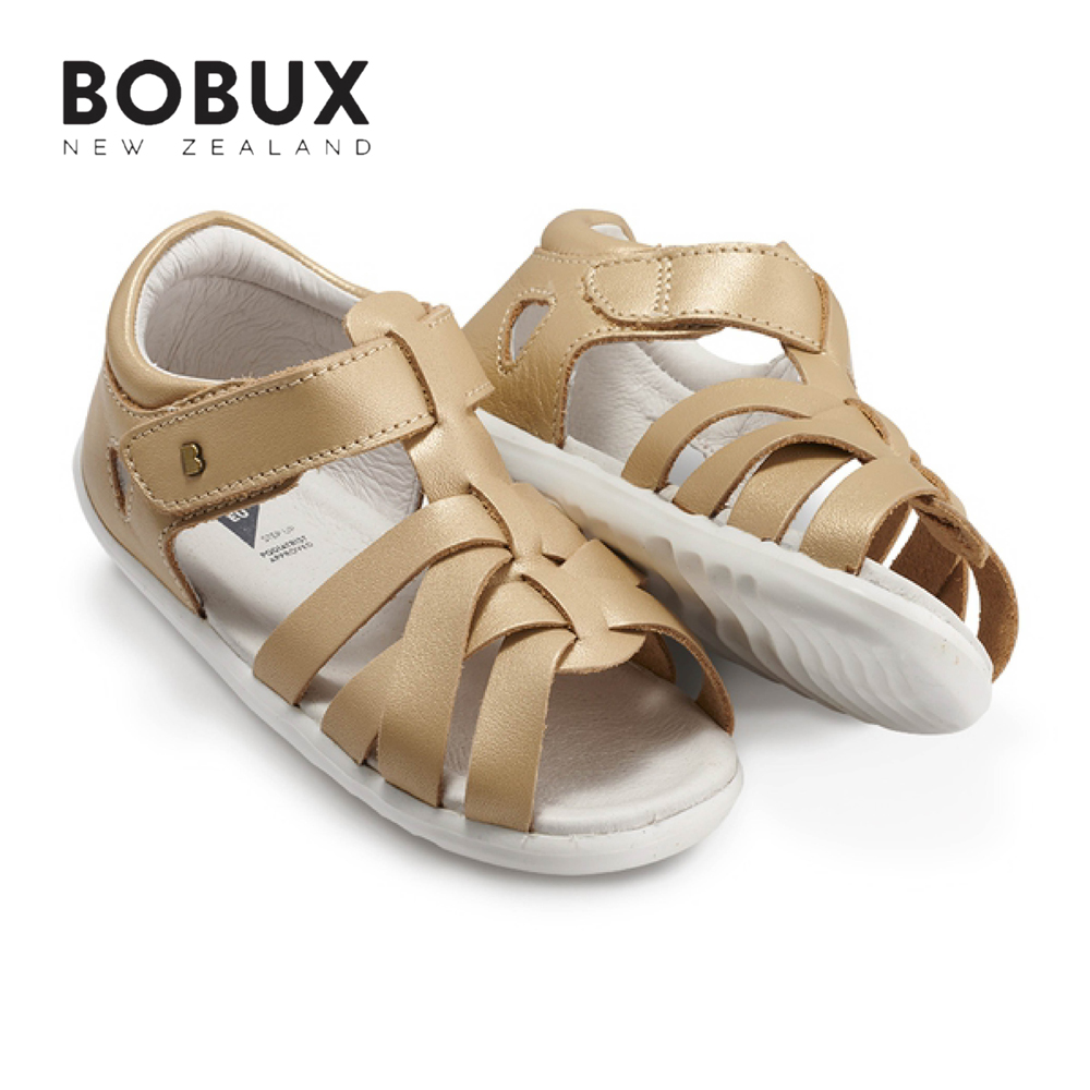 【Bobux】第二階段幼童快乾涼鞋-熱帶風情金(二款尺寸)