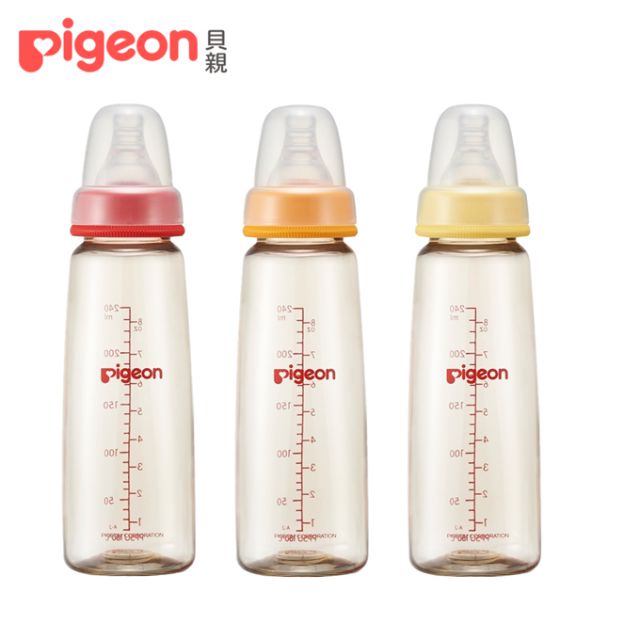 【Pigeon 貝親】一般口徑PPSU奶瓶240ml(3色)
