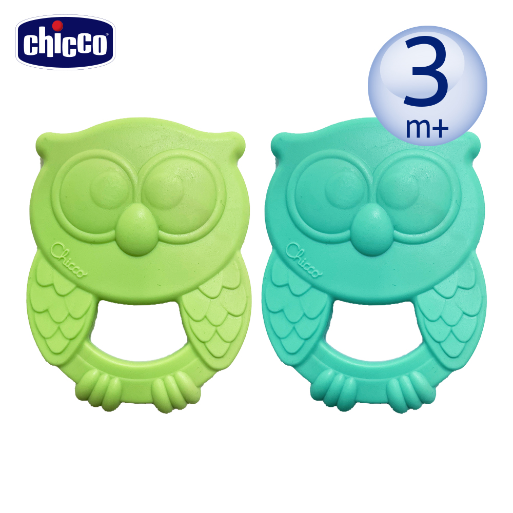 【chicco】ECO+貓頭鷹固齒玩具