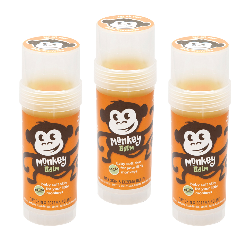 Monkey Balm | Monkey棒三組包裝 乾癢修護小幫手 舒緩濕疹 美國原裝進口