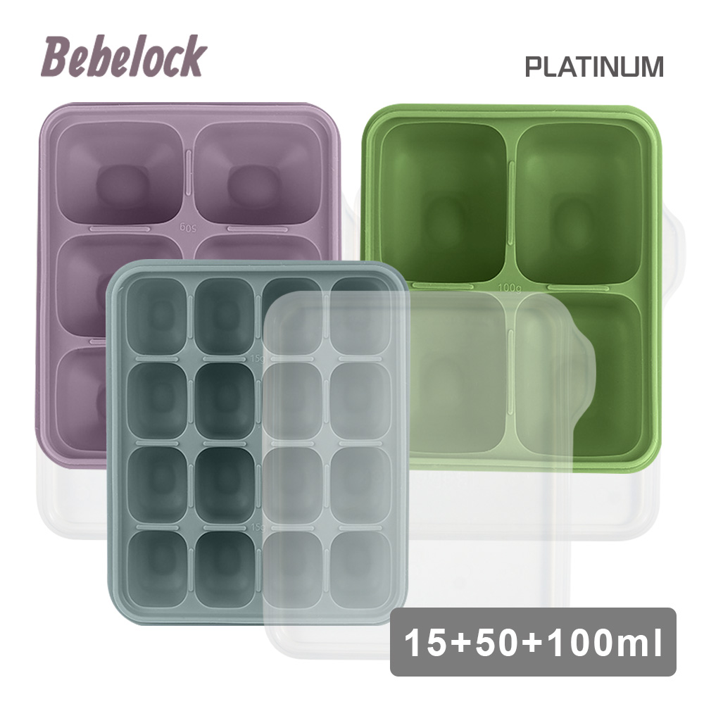 BeBeLock鉑金TOK副食品連裝盒3入(15+50+100ml)