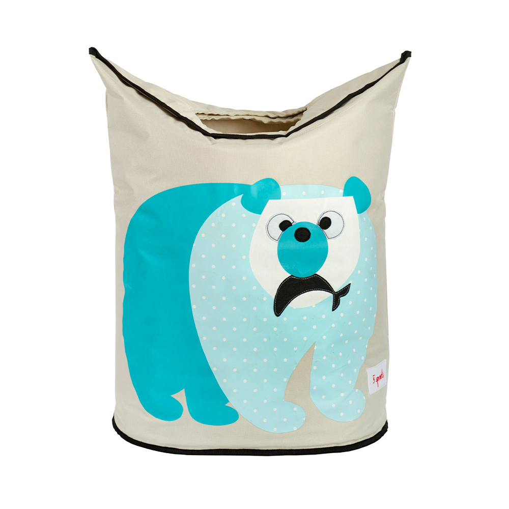 加拿大 3 Sprouts洗衣籃-藍天白熊