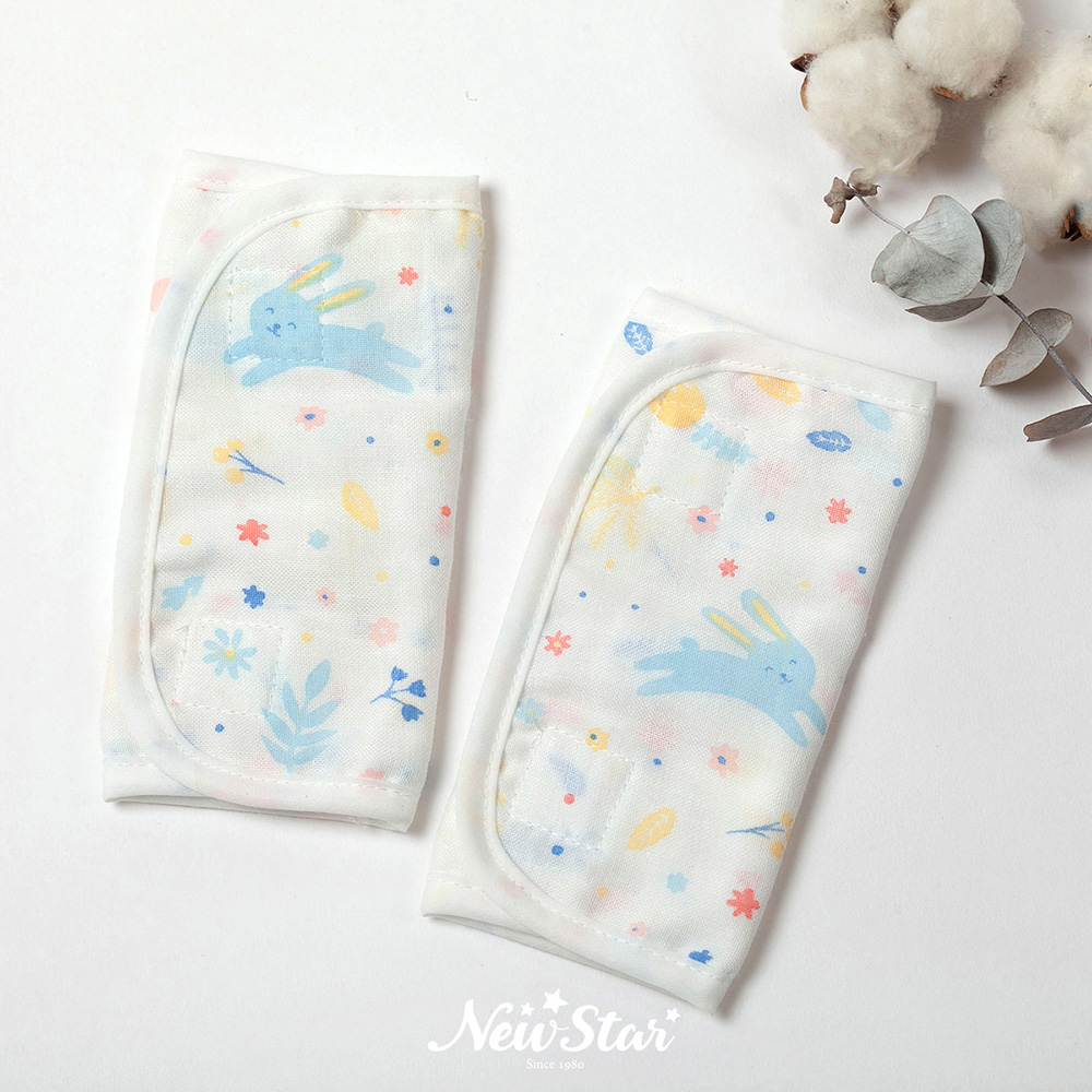 【New Star】棉紗嬰兒揹帶口水巾l揹帶磨牙口水巾(2條入)(嬰兒車 汽座 背包揹帶等皆可使用)