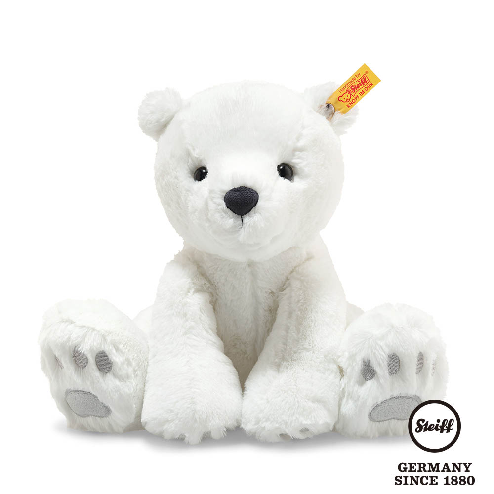 STEIFF德國金耳釦泰迪熊 Lasse Polar Bear 北極熊28cm(動物王國)