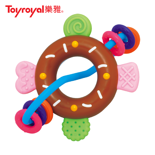 【Toyroyal 樂雅】基礎搖鈴經典系列-甜甜圈