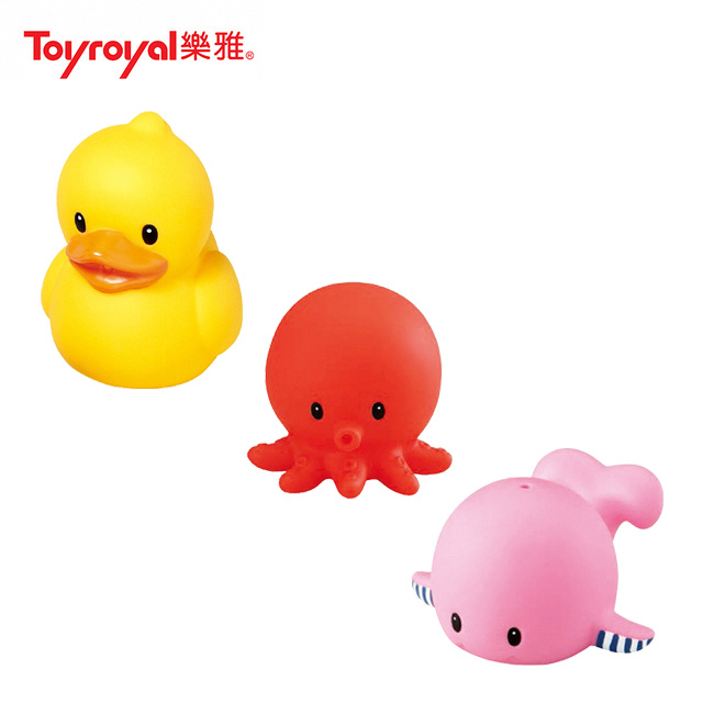 【Toyroyal 樂雅】軟膠洗澡玩具(3款)