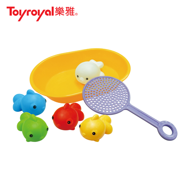 【Toyroyal 樂雅】洗澡玩具-快樂撈魚組