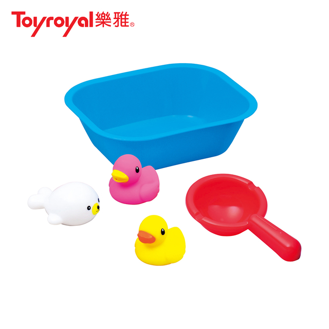 【Toyroyal 樂雅】洗澡玩具-歡樂洗澡組(藍)