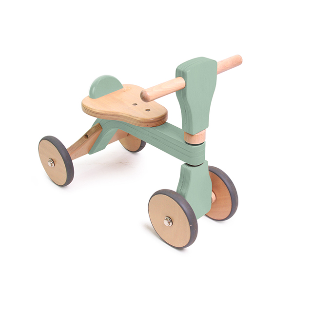 【日本HOPPL】 First Woody Bike木製兒童滑步車-湖水綠