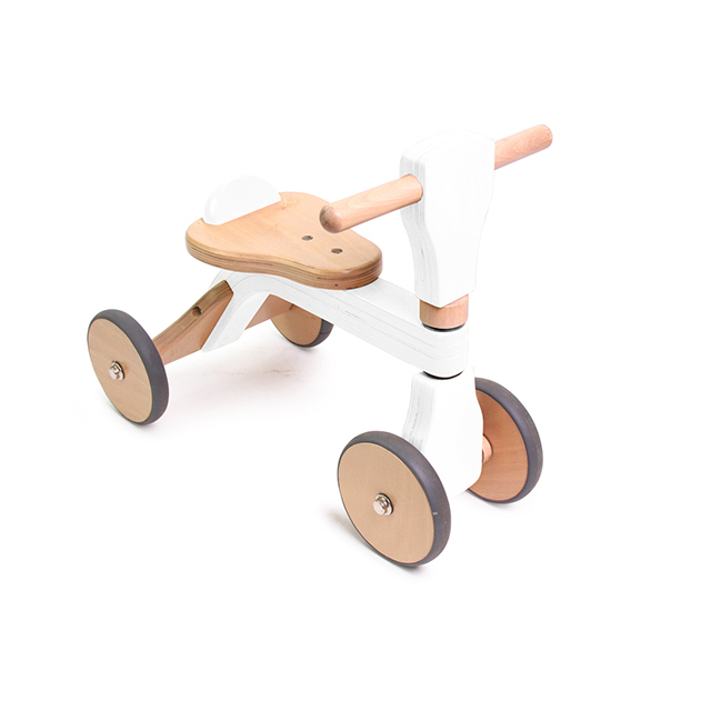 【日本HOPPL】 First Woody Bike木製兒童滑步車-簡約白