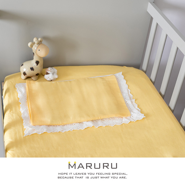 MARURU日本製嬰兒床單70 x120cm 嬰兒黃
