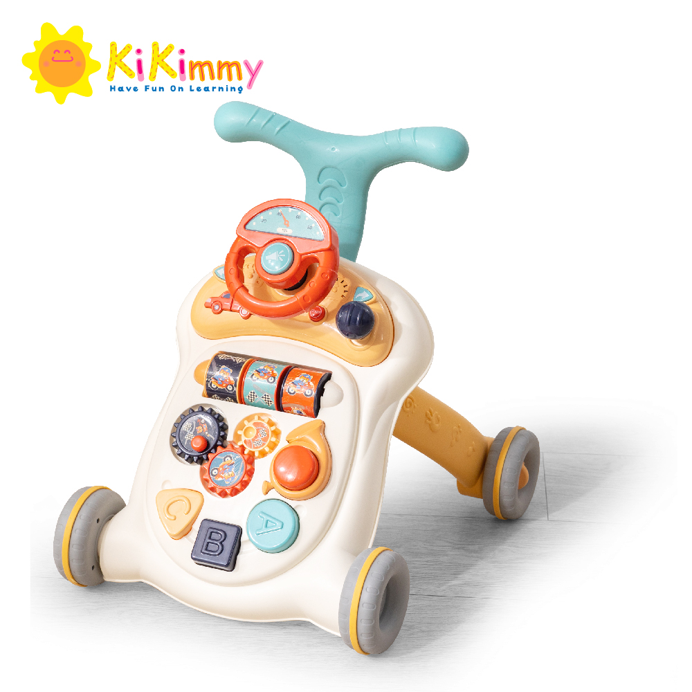 Kikimmy 多功能智慧學習音樂助步車(汽車方向盤+早教遊戲+助步車)