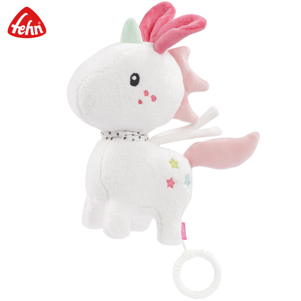 【Fehn 芬恩】櫻花甜心獨角獸布偶拉環音樂