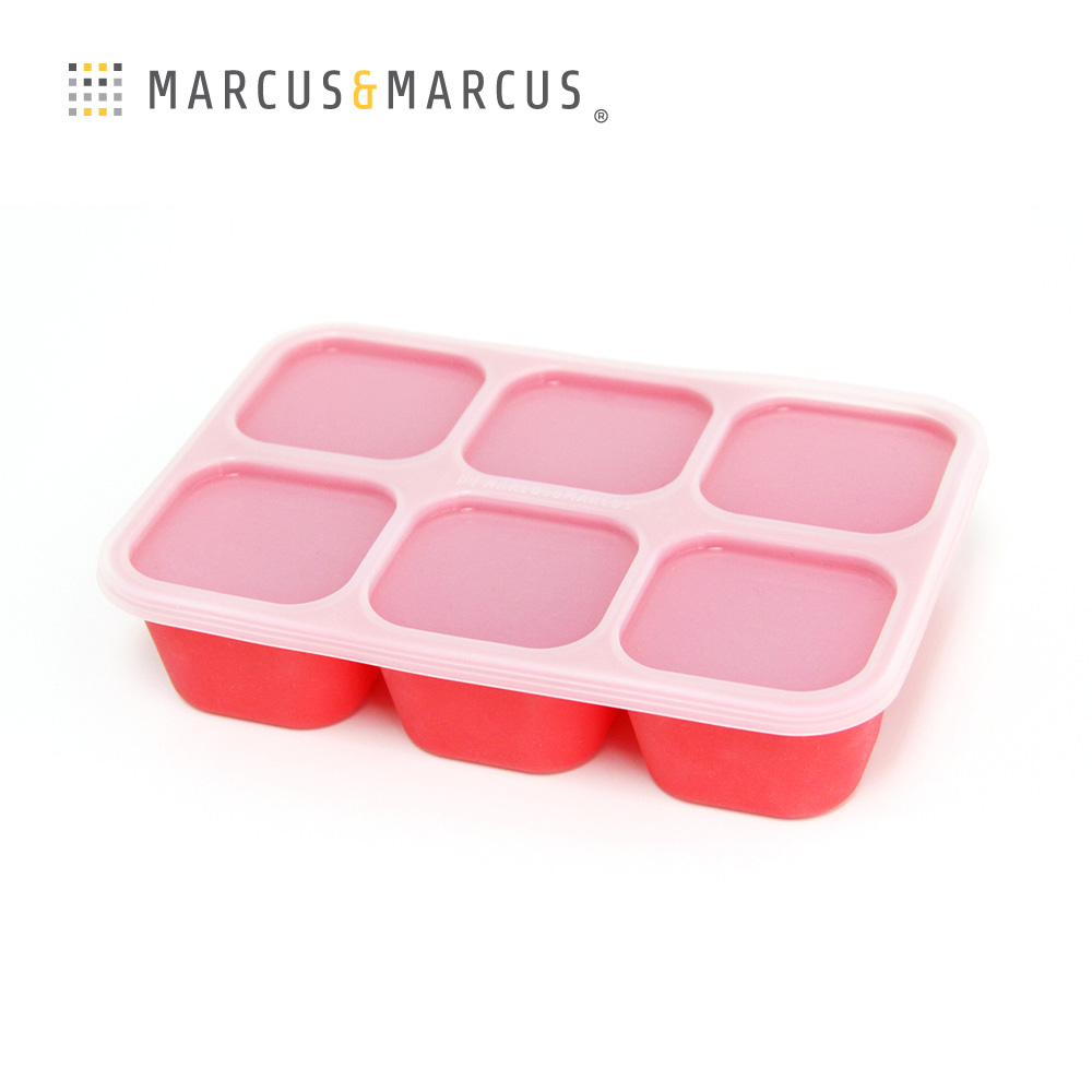 MARCUS＆MARCUS 動物樂園造型矽膠副食品分裝保存盒-獅子