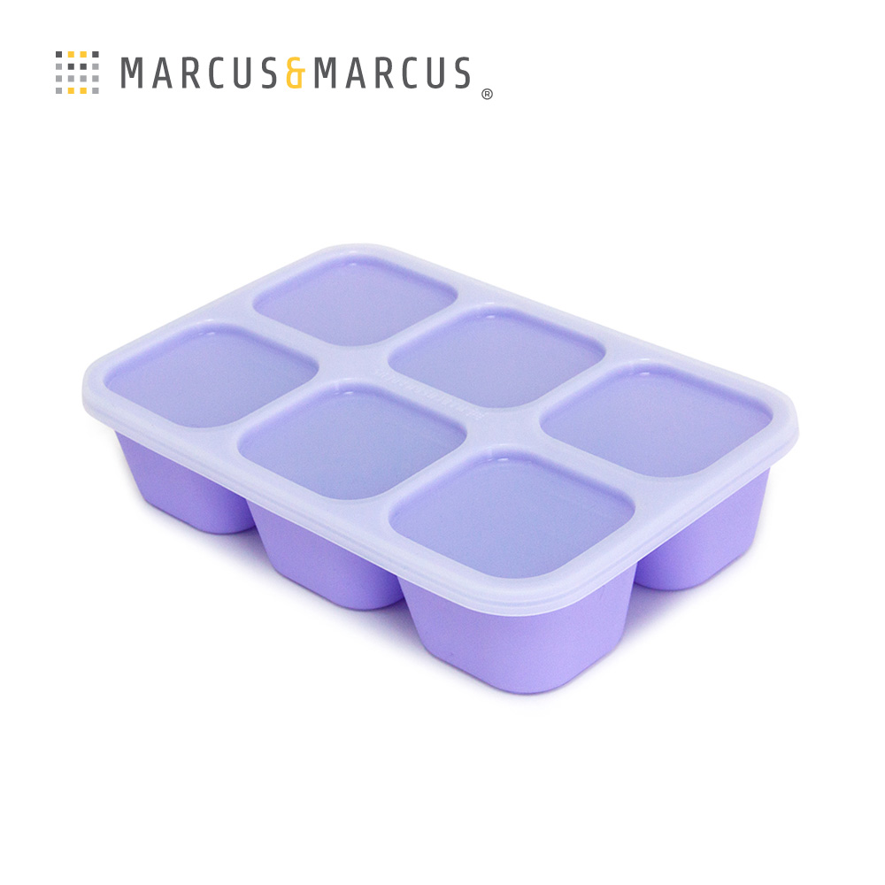 MARCUS＆MARCUS 動物樂園造型矽膠副食品分裝保存盒-鯨魚