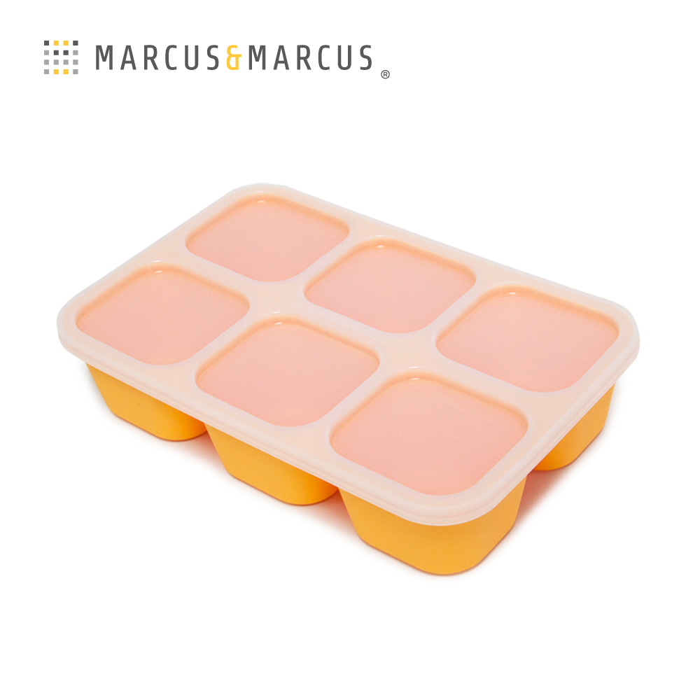 MARCUS＆MARCUS 動物樂園造型矽膠副食品分裝保存盒-長頸鹿