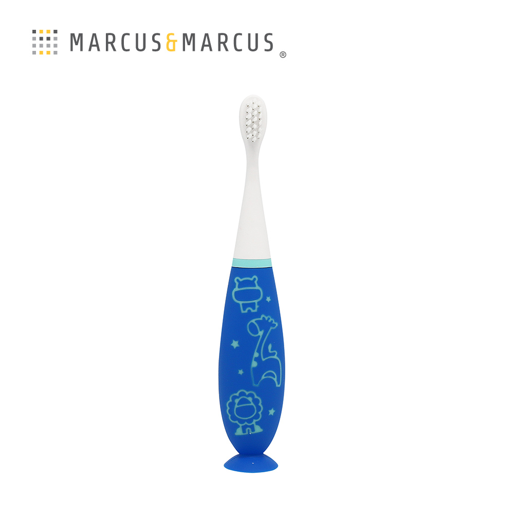 MARCUS＆MARCUS 可替換式幼兒學習牙刷-藍